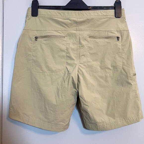 L.L. Bean Women's Water-Repellent Comfort Shorts, Mid-Rise Costal Dune Size 8 - Picture 6 of 9